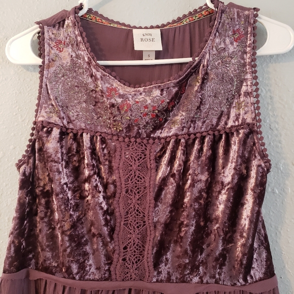Knox Rose Sleeveless Embroidered Tunic Blouse S - Picture 5 of 10
